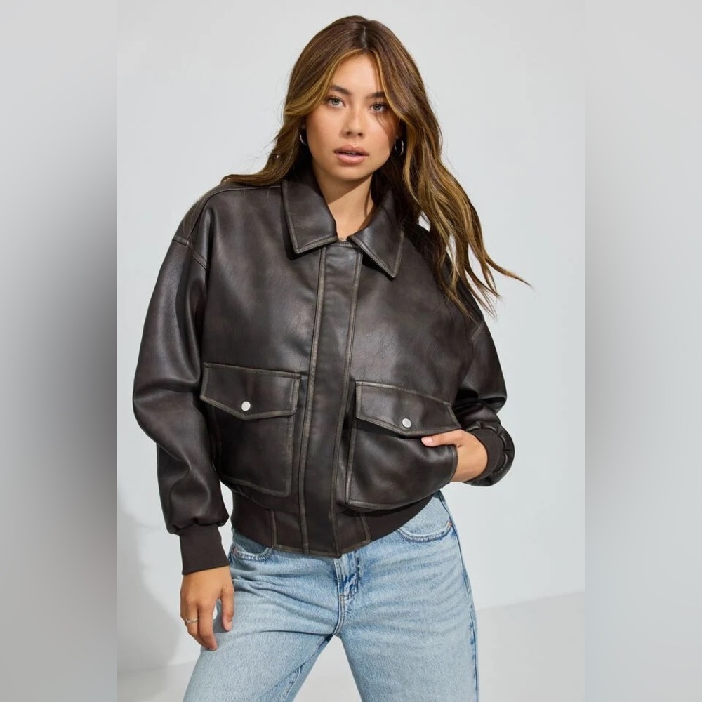 new Vintage Faux Leather Jacket from Garage